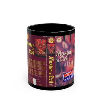 MASTER OF EVIL (VHS COVER) - Black Coffee Mug 11oz - Go Mug Yourself