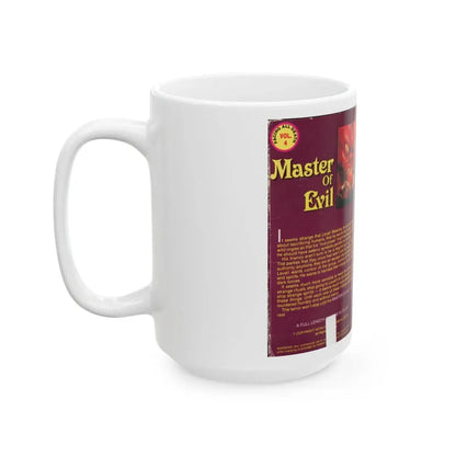 MASTER OF EVIL (VHS COVER) - White Coffee Mug - Go Mug Yourself