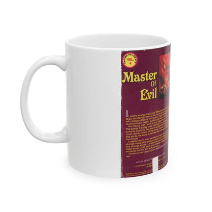 MASTER OF EVIL (VHS COVER) - White Coffee Mug-Go Mug Yourself