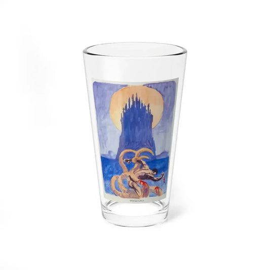 Master of the Dark Gate, paperback cover preliminary study, 1970 - Pint Glass 16oz 16oz - Go Mug Yourself