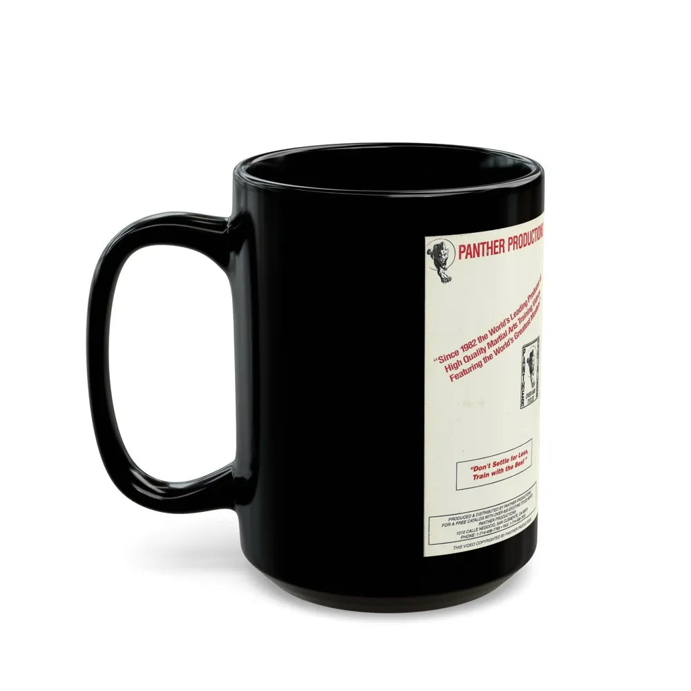 MASTERING THE BROADSWORD STARRING MASTER ERIC LEE (VHS COVER) - Black Coffee Mug-Go Mug Yourself