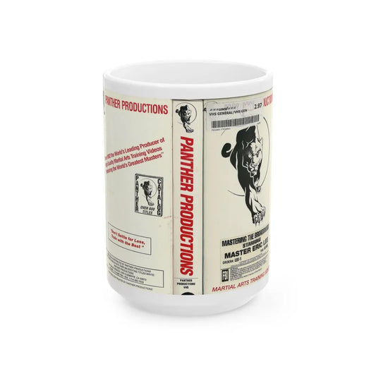 MASTERING THE BROADSWORD STARRING MASTER ERIC LEE (VHS COVER) - White Coffee Mug-15oz-Go Mug Yourself