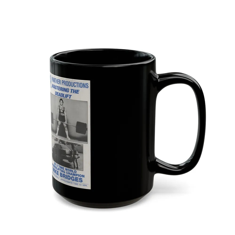 MASTERING THE DEADLIFT PANTHER PRODUCTIONS (VHS COVER) - Black Coffee Mug-Go Mug Yourself