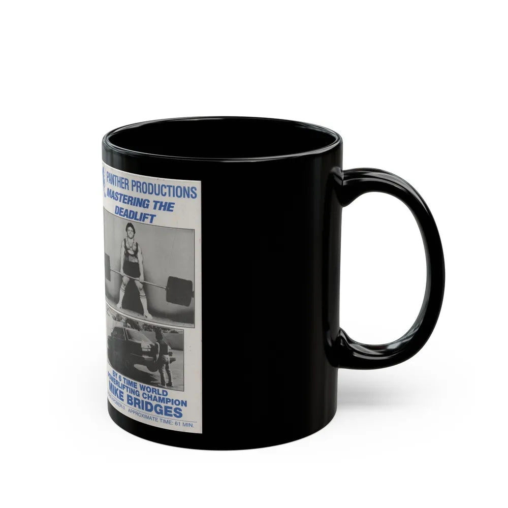 MASTERING THE DEADLIFT PANTHER PRODUCTIONS (VHS COVER) - Black Coffee Mug-Go Mug Yourself