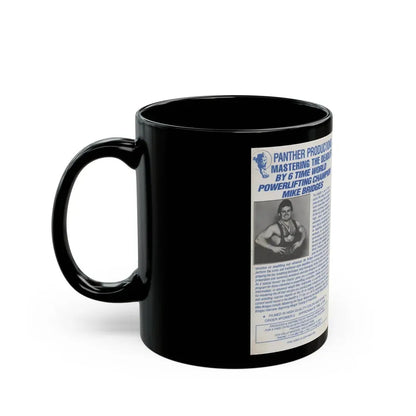 MASTERING THE DEADLIFT PANTHER PRODUCTIONS (VHS COVER) - Black Coffee Mug - Go Mug Yourself