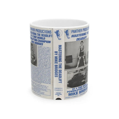 MASTERING THE DEADLIFT PANTHER PRODUCTIONS (VHS COVER) - White Coffee Mug 11oz - Go Mug Yourself
