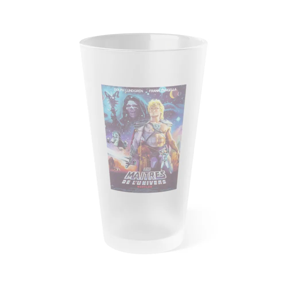 MASTERS OF THE UNIVERSE 1987 Movie Poster - Frosted Pint Glass 16oz-16oz-Frosted-Go Mug Yourself