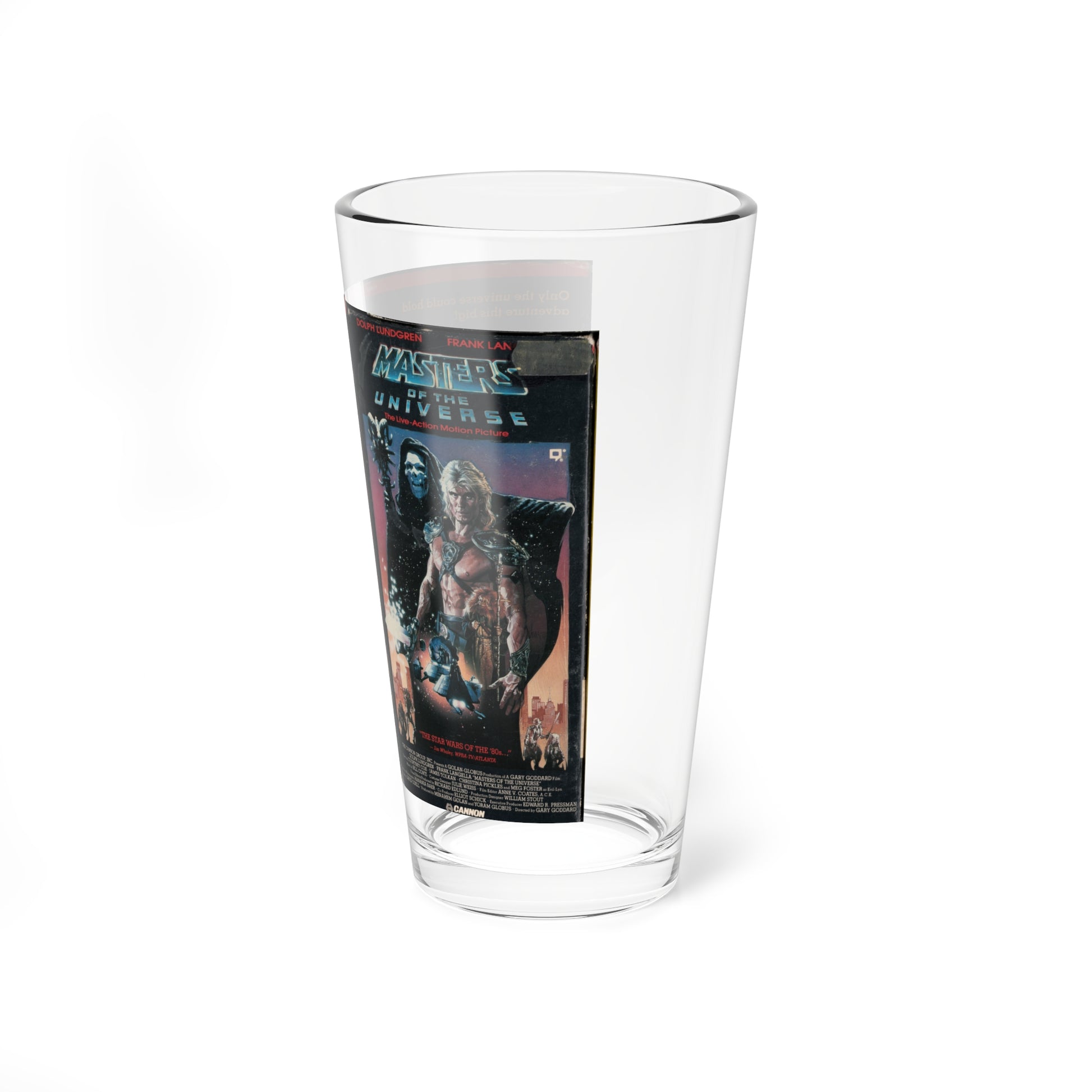 MASTERS OF THE UNIVERSE (VHS COVER) Pint Glass 16oz-Go Mug Yourself