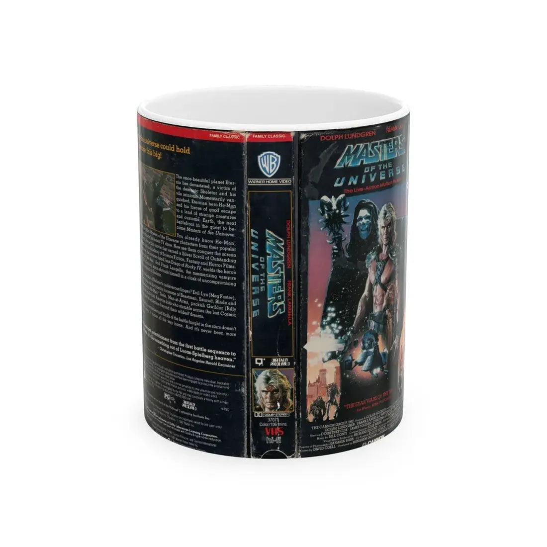 MASTERS OF THE UNIVERSE (VHS COVER) - White Coffee Mug 11oz - Go Mug Yourself
