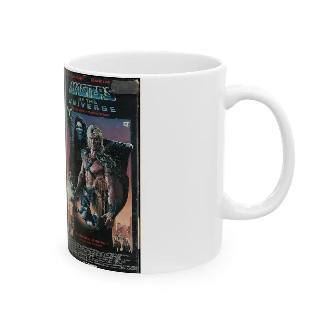 MASTERS OF THE UNIVERSE (VHS COVER) - White Coffee Mug - Go Mug Yourself
