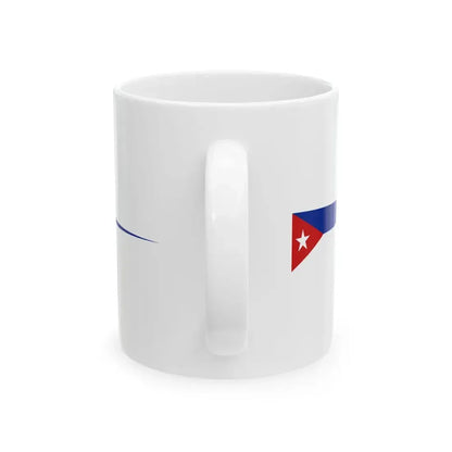 Masthead Pennant of Cuba (Cuba) White Coffee Mug - Go Mug Yourself