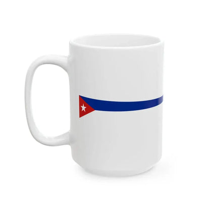 Masthead Pennant of Cuba (Cuba) White Coffee Mug - Go Mug Yourself