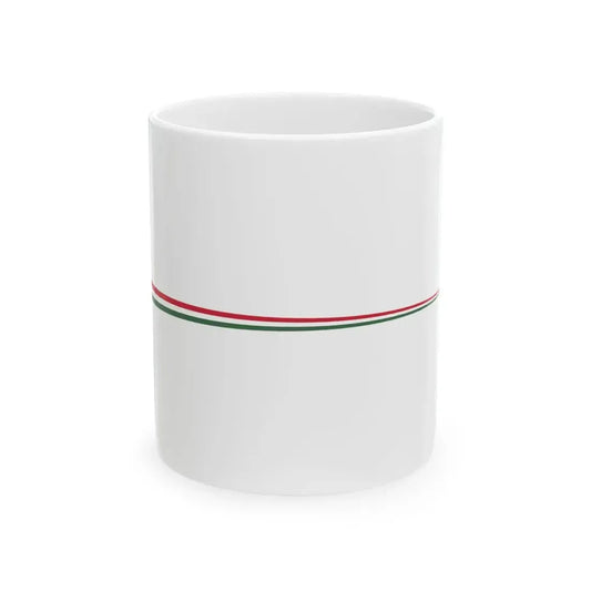 Masthead pennant of Hungary 1921-1945 (Hungary) White Coffee Mug 11oz - Go Mug Yourself