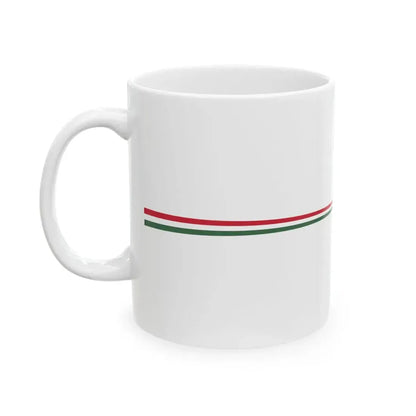 Masthead pennant of Hungary 1921-1945 (Hungary) White Coffee Mug - Go Mug Yourself