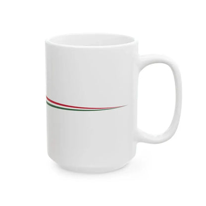 Masthead pennant of Hungary 1948-1991 (Hungary) White Coffee Mug - Go Mug Yourself