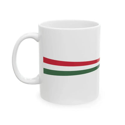 Masthead pennant of Hungary (Hungary) White Coffee Mug - Go Mug Yourself