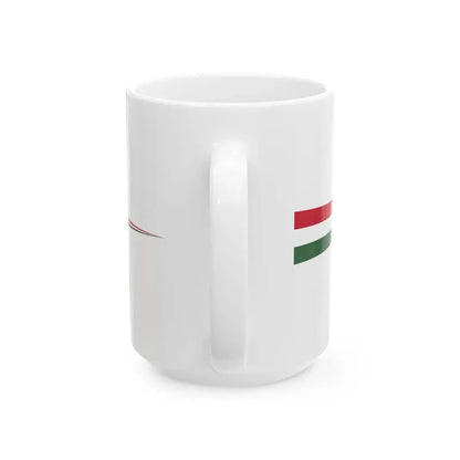 Masthead pennant of Hungary (Hungary) White Coffee Mug - Go Mug Yourself