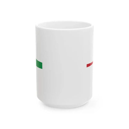 Masthead pennant of Italy 1946-1947 (Italy) White Coffee Mug 15oz - Go Mug Yourself