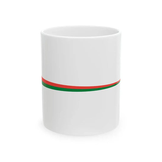Masthead pennant of Madagascar (Madagascar) White Coffee Mug 11oz - Go Mug Yourself