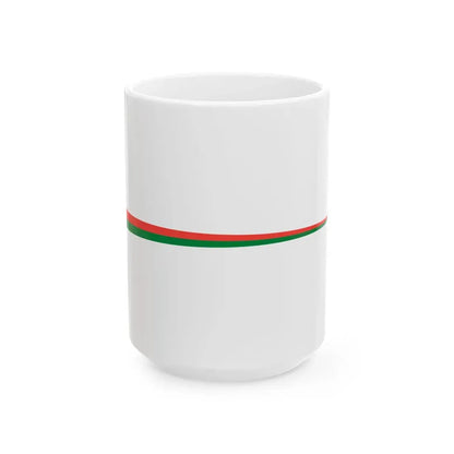 Masthead pennant of Madagascar (Madagascar) White Coffee Mug 15oz - Go Mug Yourself