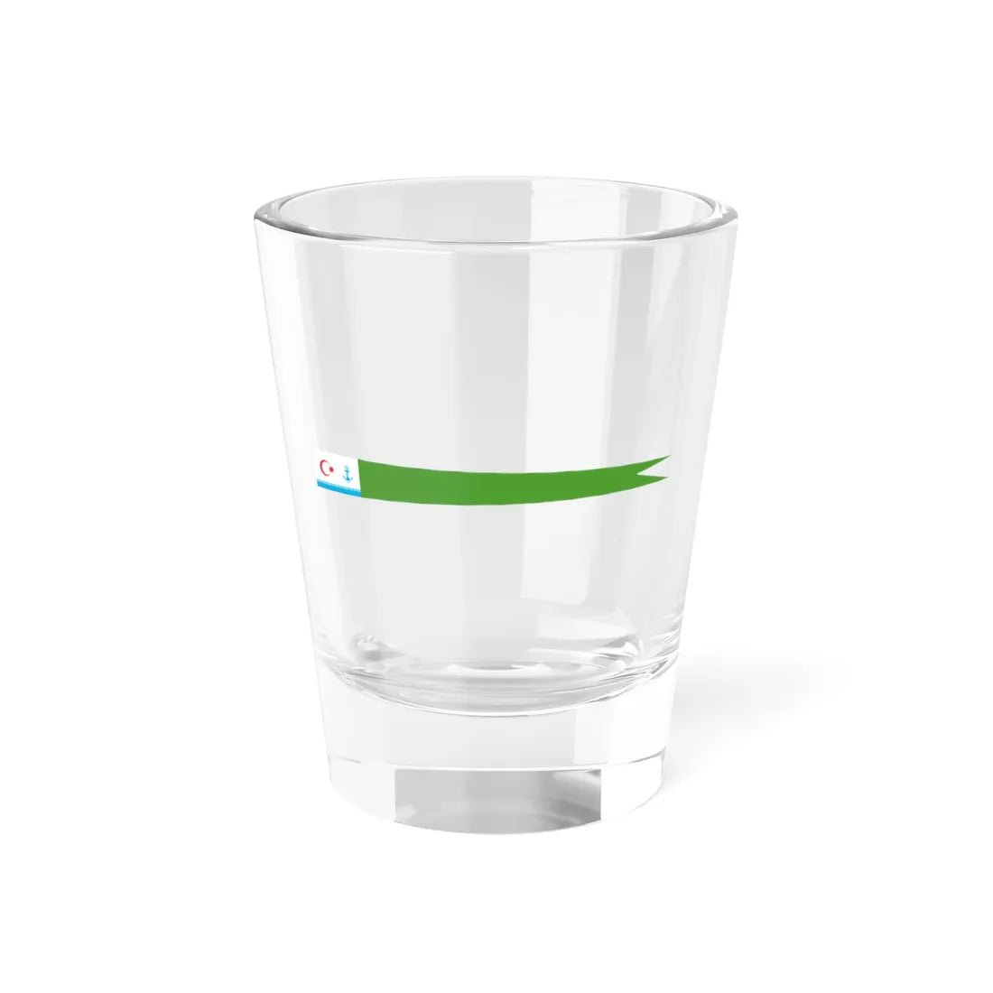 Masthead Pennant of the Azerbaijan Border patrol vessels (Azerbaijan) Shot Glass 1.5oz 1.5oz - Go Mug Yourself