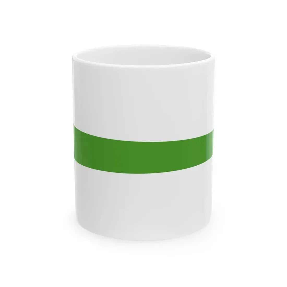 Masthead Pennant of the Azerbaijan Border patrol vessels (Azerbaijan) White Coffee Mug 11oz - Go Mug Yourself