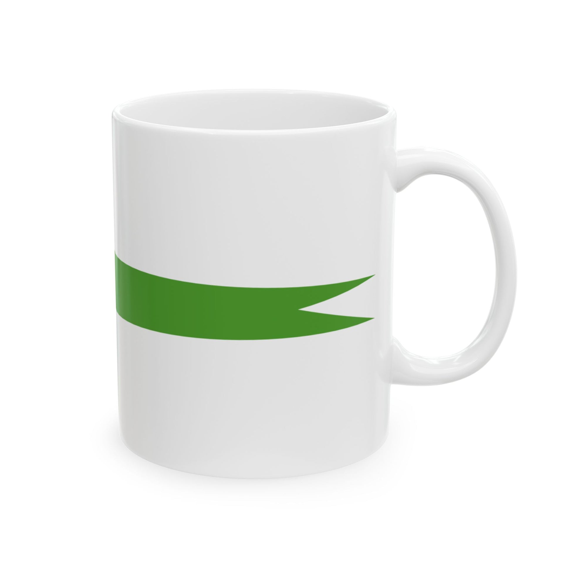Masthead Pennant of the Azerbaijan Border patrol vessels (Azerbaijan) White Coffee Mug-Go Mug Yourself