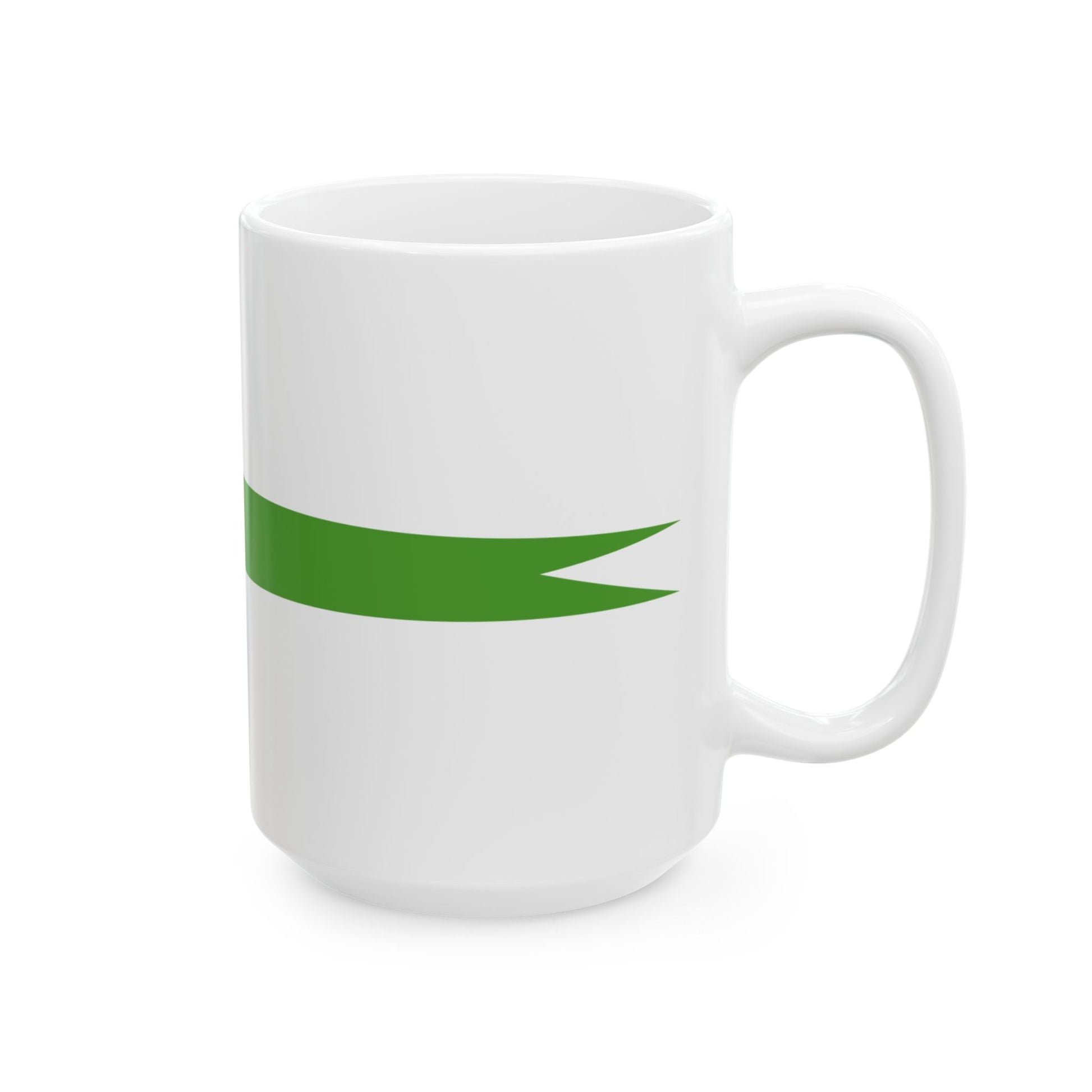 Masthead Pennant of the Azerbaijan Border patrol vessels (Azerbaijan) White Coffee Mug-Go Mug Yourself