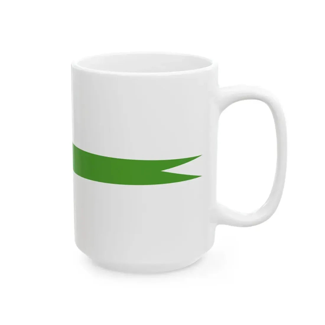 Masthead Pennant of the Azerbaijan Border patrol vessels (Azerbaijan) White Coffee Mug - Go Mug Yourself