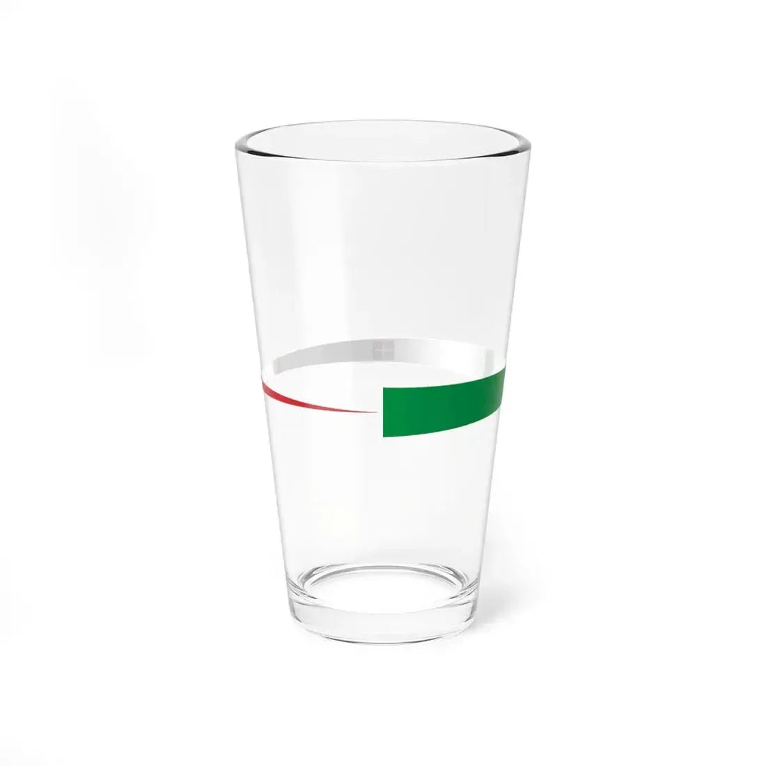 Masthead pennant of the Kingdom of Italy without crown (Italy) Pint Glass 16oz - Go Mug Yourself