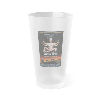 MATA HARI 1985 Movie Poster - Frosted Pint Glass 16oz 16oz Frosted - Go Mug Yourself