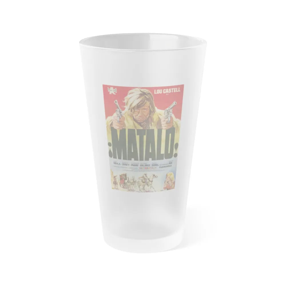 MATALO 1970 Movie Poster - Frosted Pint Glass 16oz-16oz-Frosted-Go Mug Yourself