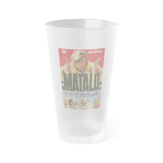 MATALO 1970 Movie Poster - Frosted Pint Glass 16oz 16oz Frosted - Go Mug Yourself