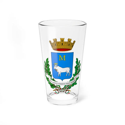 Matera-Stemma (Italy) (Coat of Arms) Pint Glass 16oz 16oz - Go Mug Yourself