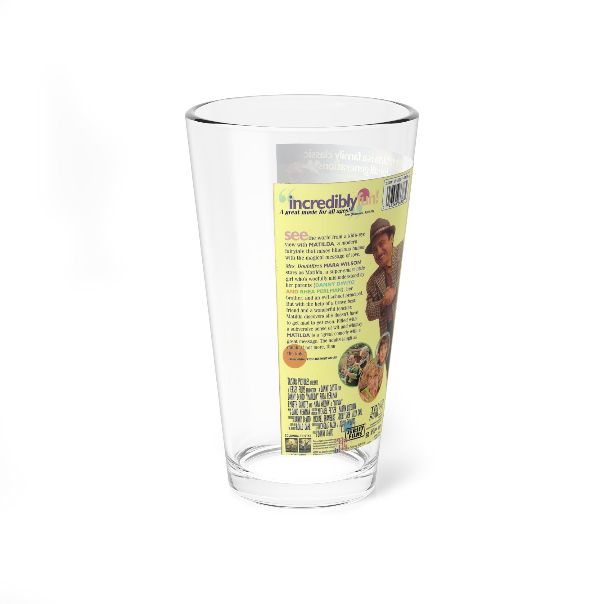 MATILDA (VHS COVER) Pint Glass 16oz-Go Mug Yourself