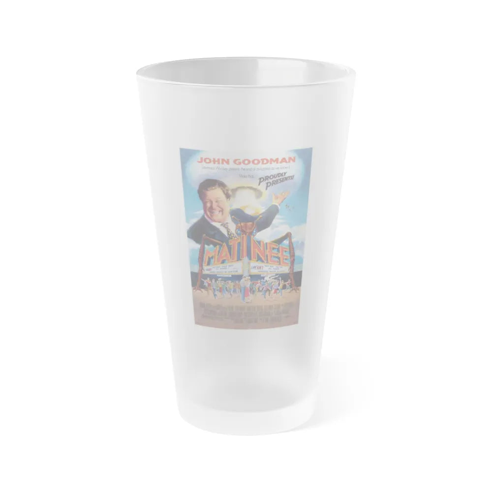 MATINEE 1993 Movie Poster - Frosted Pint Glass 16oz-16oz-Frosted-Go Mug Yourself