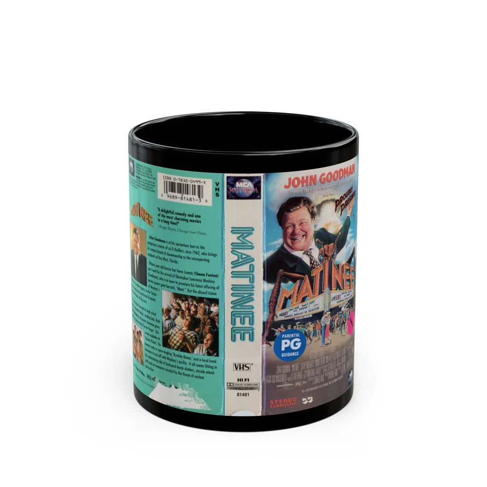 MATINEE (VHS COVER) - Black Coffee Mug-11oz-Go Mug Yourself