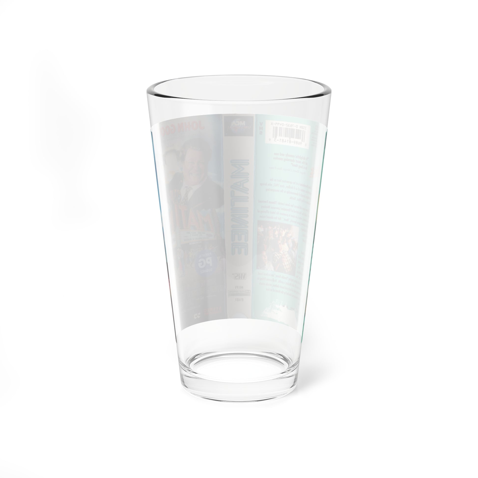 MATINEE (VHS COVER) Pint Glass 16oz-Go Mug Yourself