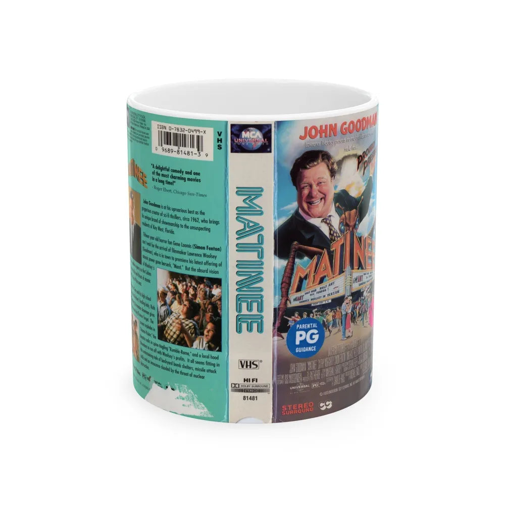 MATINEE (VHS COVER) - White Coffee Mug-11oz-Go Mug Yourself