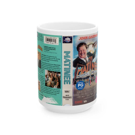 MATINEE (VHS COVER) - White Coffee Mug-15oz-Go Mug Yourself