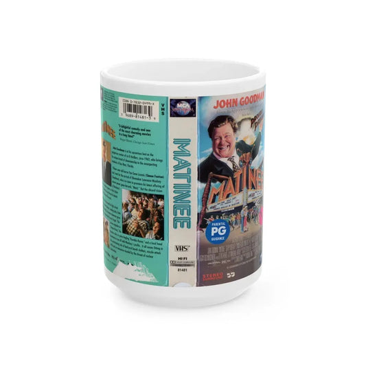 MATINEE (VHS COVER) - White Coffee Mug 15oz - Go Mug Yourself