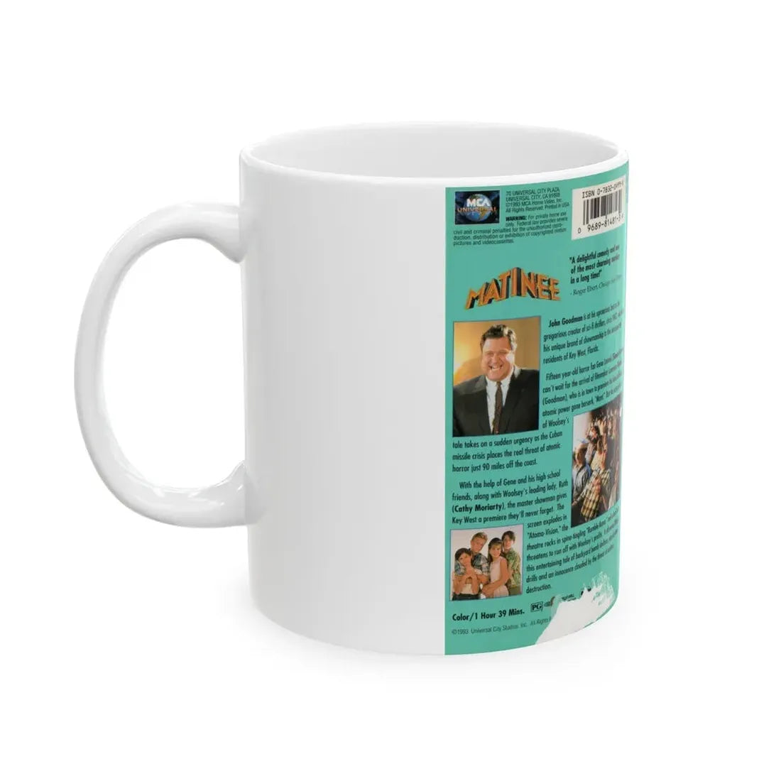 MATINEE (VHS COVER) - White Coffee Mug - Go Mug Yourself