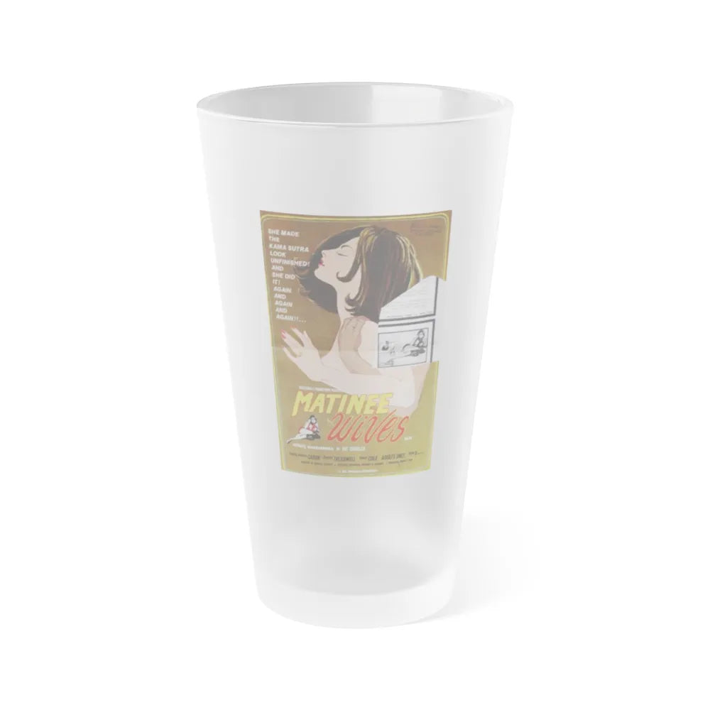 MATINEE WIVES 1970 Movie Poster - Frosted Pint Glass 16oz-16oz-Frosted-Go Mug Yourself