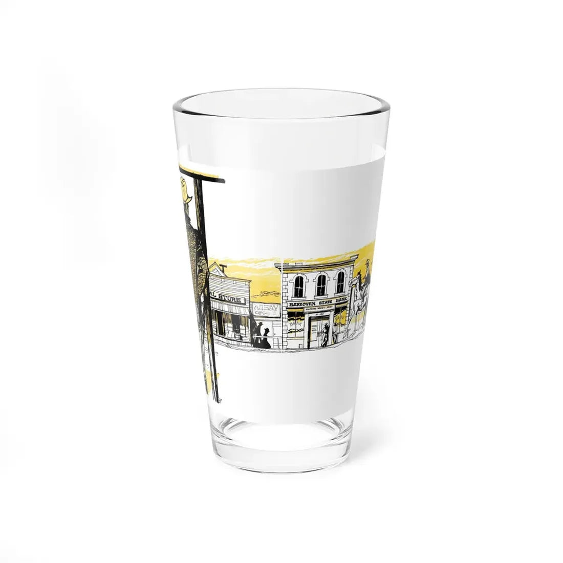 Matt Seery's Town, Bluebook, June 1953 (Magazine Illustration) Pint Glass 16oz 16oz - Go Mug Yourself