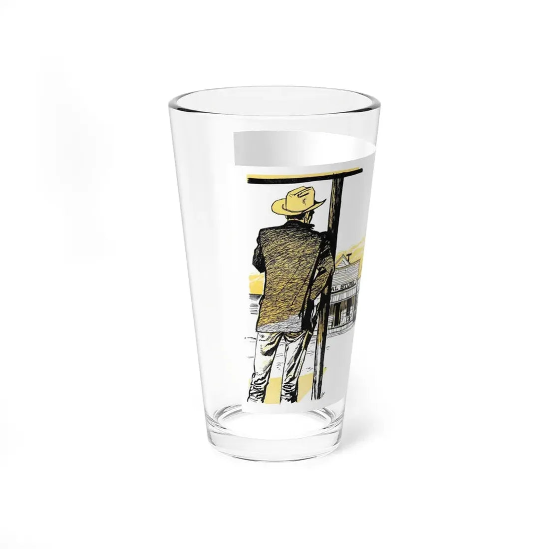 Matt Seery's Town, Bluebook, June 1953 (Magazine Illustration) Pint Glass 16oz - Go Mug Yourself