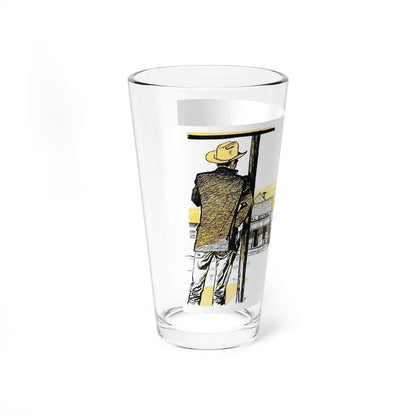 Matt Seery's Town, Bluebook, June 1953 (Magazine Illustration) Pint Glass 16oz - Go Mug Yourself