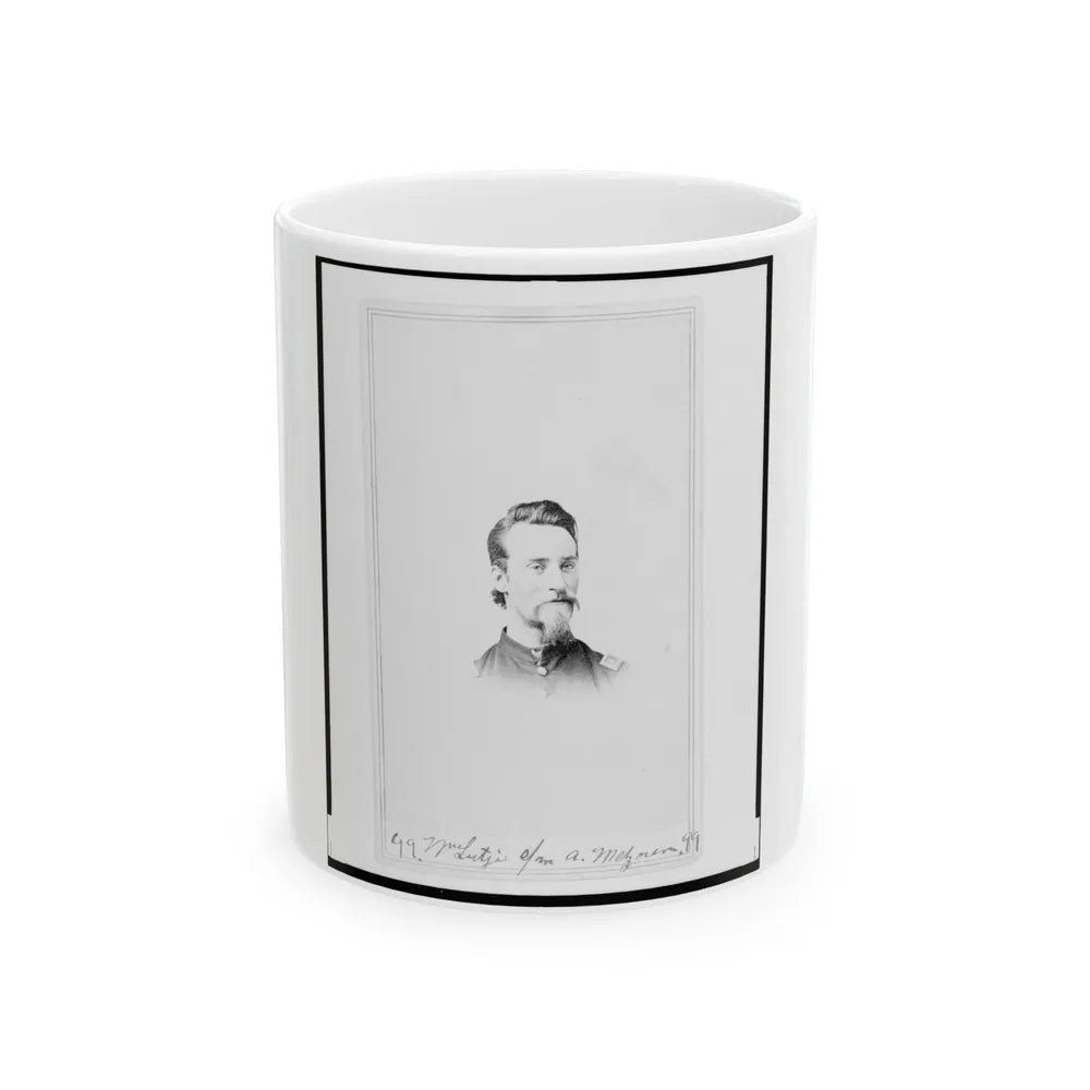 Matthew T. Lutz, Bust Portrait, Facing Front (U.S. Civil War) White Coffee Mug-11oz-Go Mug Yourself