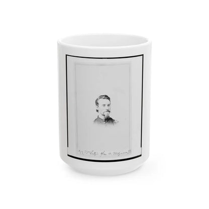 Matthew T. Lutz, Bust Portrait, Facing Front (U.S. Civil War) White Coffee Mug-15oz-Go Mug Yourself