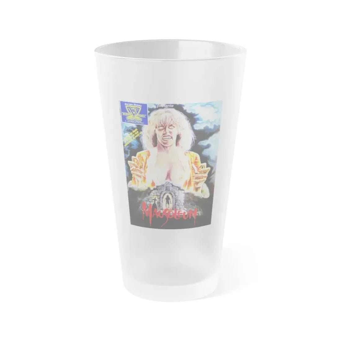 MAUSOLEUM (2) 1983 Movie Poster - Frosted Pint Glass 16oz 16oz Frosted - Go Mug Yourself