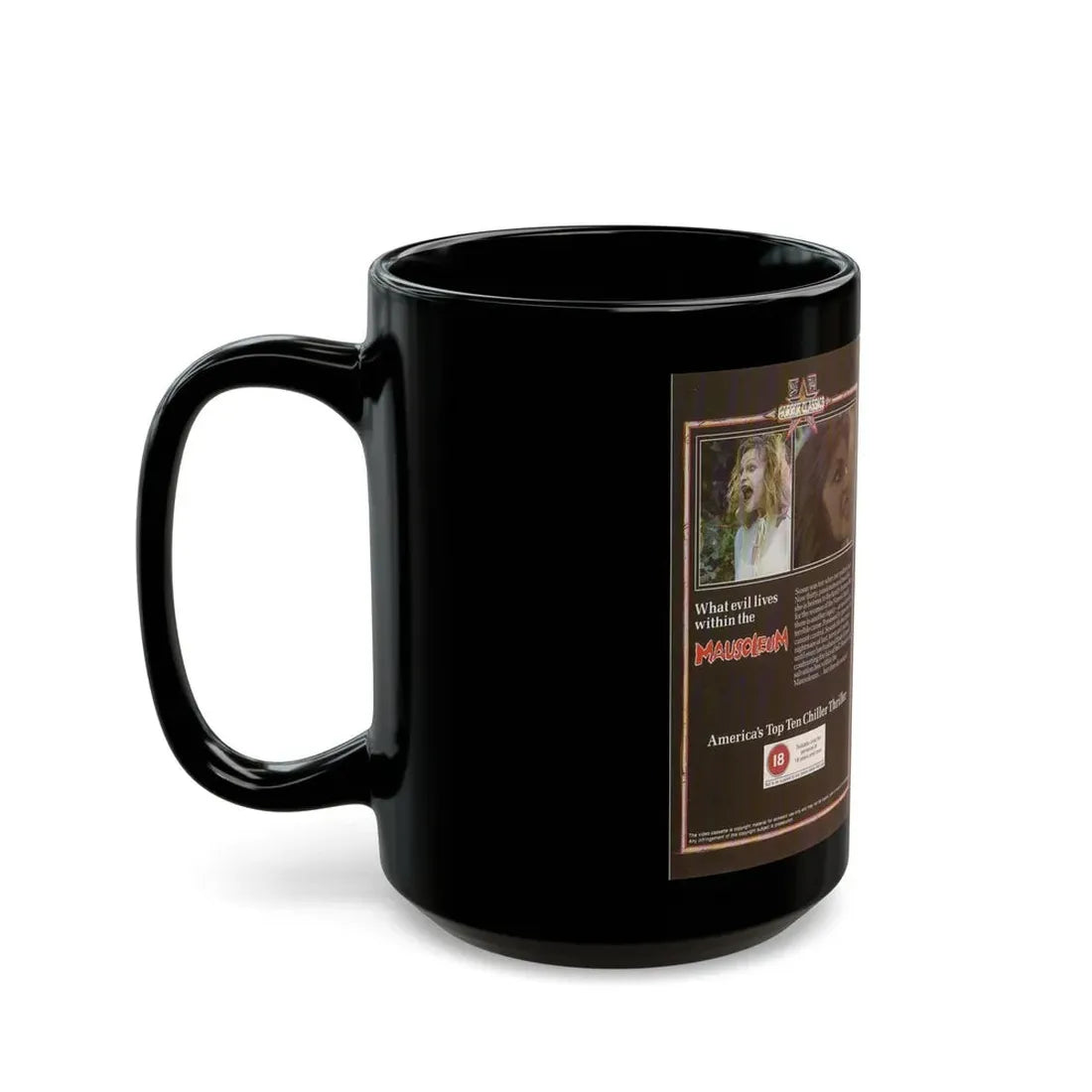 MAUSOLEUM (VHS COVER) - Black Coffee Mug - Go Mug Yourself